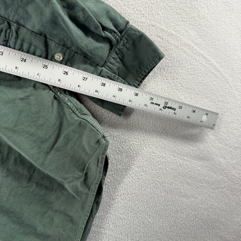 Ralph Lauren Button Down Shirt Mens 2XB 2XL Big Tall Green Oxford OCBD Thick - Picture 6 of 10